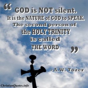 AW Tozer Christian Quote - the word