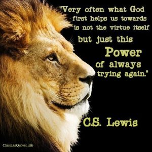 CS Lewis - Trying Again Quote