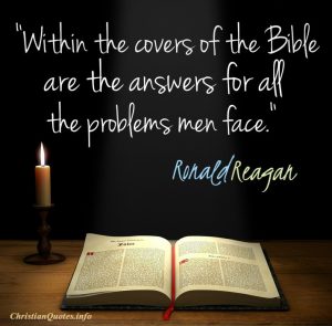 Covers of the Bible - Reagan Quote