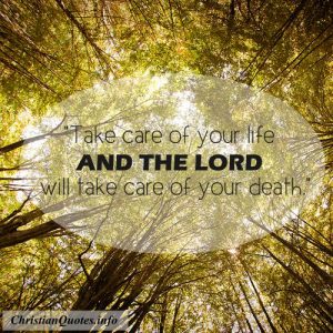George Whitefield Quote - Life - looking up into trees