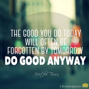 Mother Teresa Christian Quote -