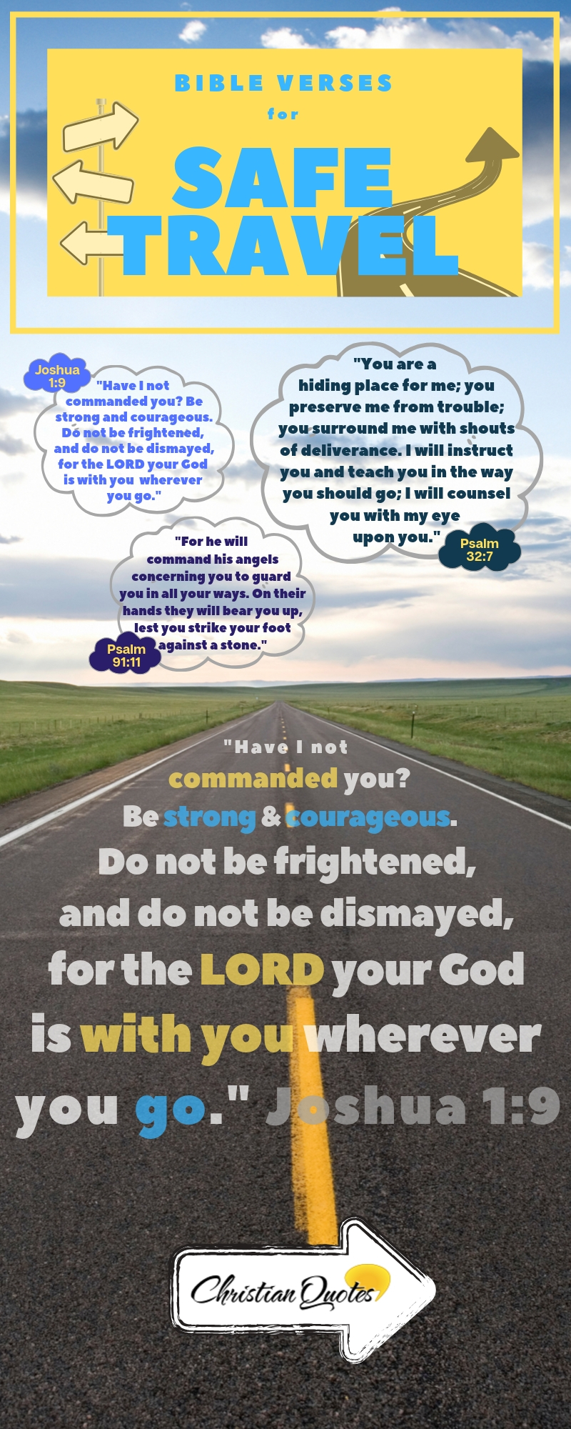 Top 12 Bible Verses For Safe Travel ChristianQuotes.info