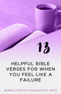Bible verses feel like failure pinterest image