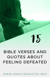 Bible verses feeling defeated pinterest image